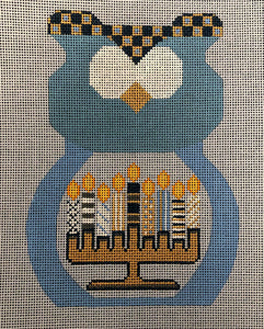 Hanukkah Owl - Stitch guide included - Family Arts Needlework Shop