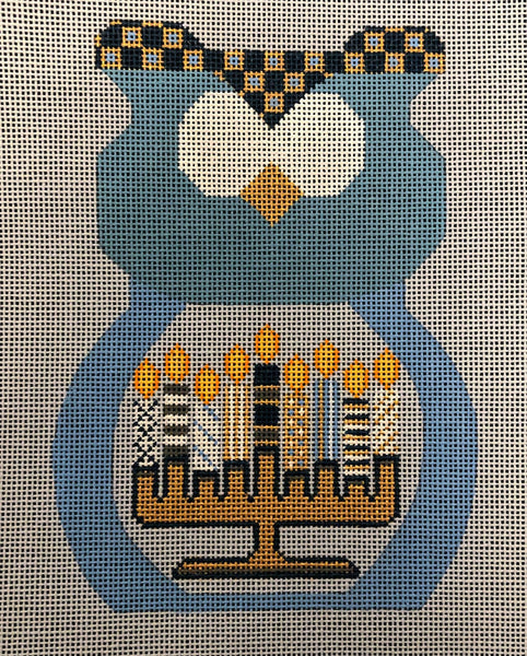 Hanukkah Owl - Stitch guide included - Family Arts Needlework Shop
