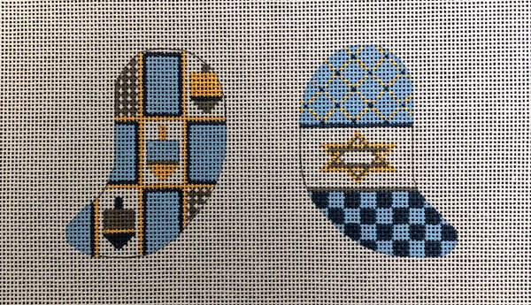 Hanukkah Owl - Stitch guide included - Family Arts Needlework Shop