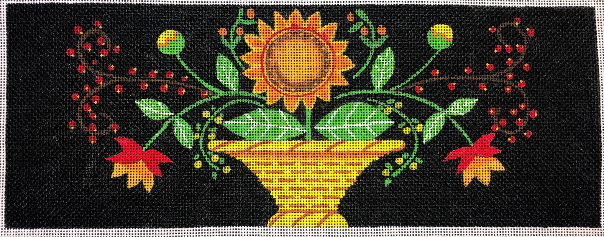 Sunflower in Basket - Family Arts Needlework Shop