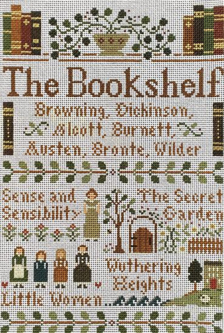 Bookshelf ©Little House Needleworks - Family Arts Needlework Shop