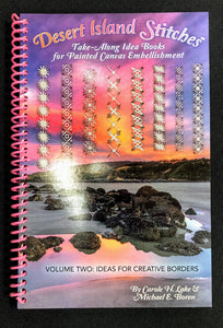 Desert Island Stitches, Take-Along Idea Books For Painted Canvas Embellishment - Family Arts Needlework Shop