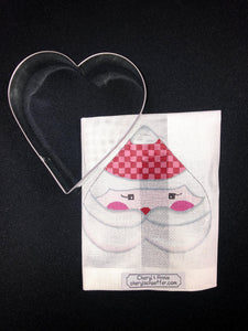 Heart Santa Self Finishing Kit - Family Arts Needlework Shop