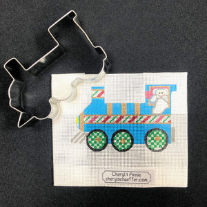 Christmas Train with Santa Self Finishing Kit - Family Arts Needlework Shop