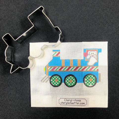 Christmas Train with Santa Self Finishing Kit - Family Arts Needlework Shop