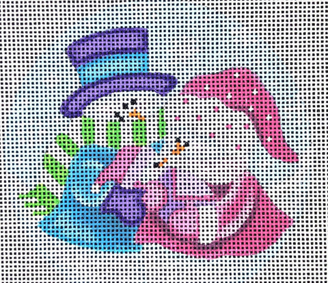 Snow Parents with Baby Girl - Family Arts Needlework Shop