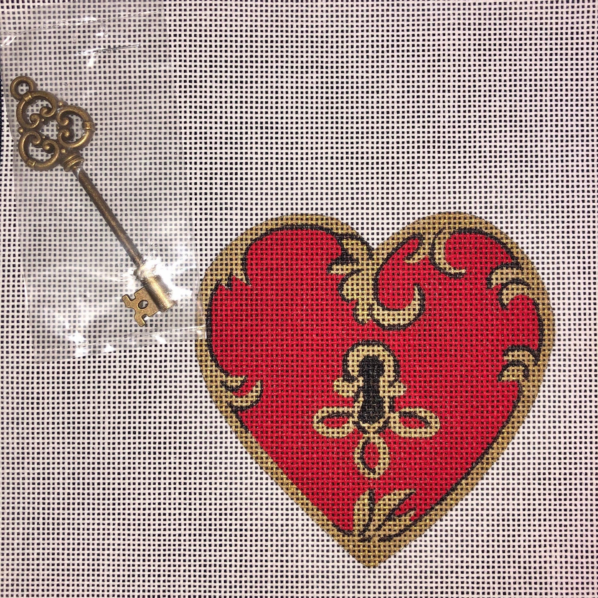 Red Heart Lock - Family Arts Needlework Shop