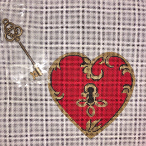 Red Heart Lock - Family Arts Needlework Shop