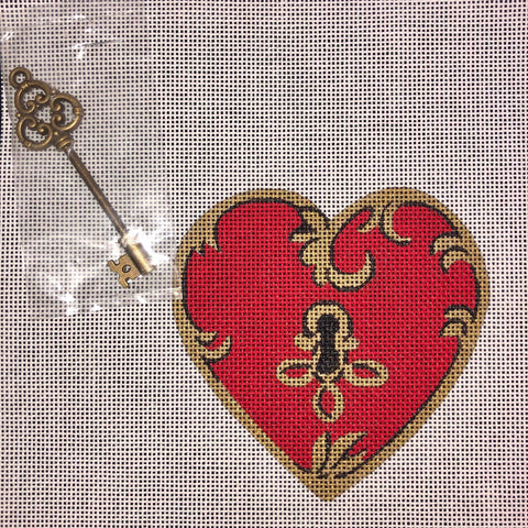 Red Heart Lock - Family Arts Needlework Shop