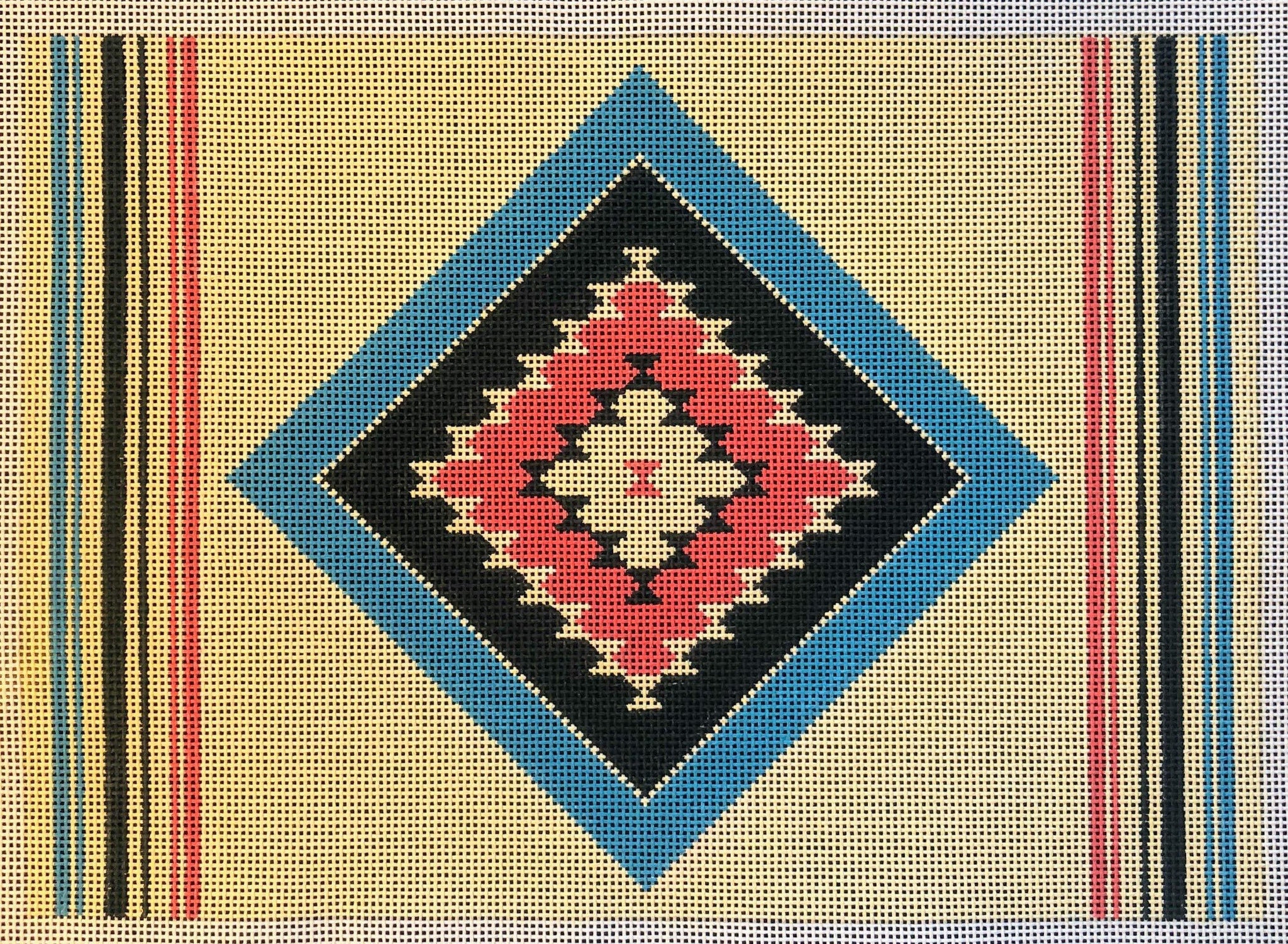 Azul Calypso Pillow - Family Arts Needlework Shop
