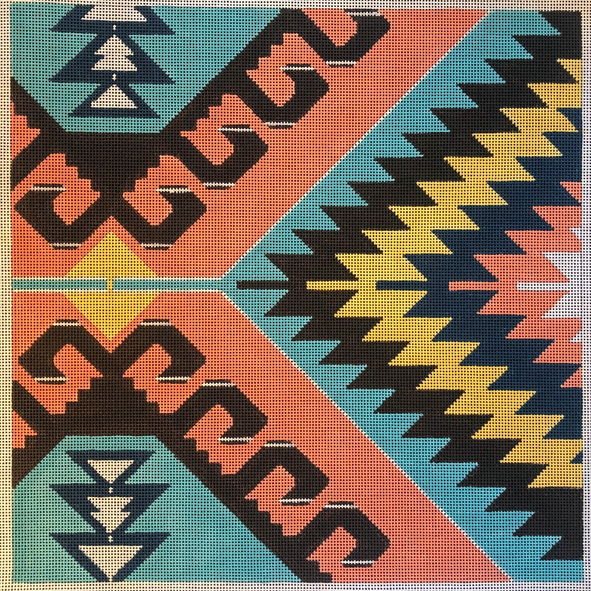 Turkish Kilim Pillow - Family Arts Needlework Shop