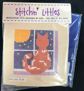 Stitchin’ Littles - "Quiet Kitty" - Family Arts Needlework Shop