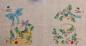 Bunny With Easter Basket - 2 sided - Family Arts Needlework Shop
