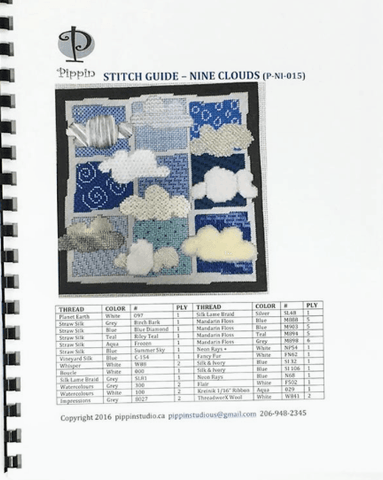 Stitch guide for nine clouds - Family Arts Needlework Shop