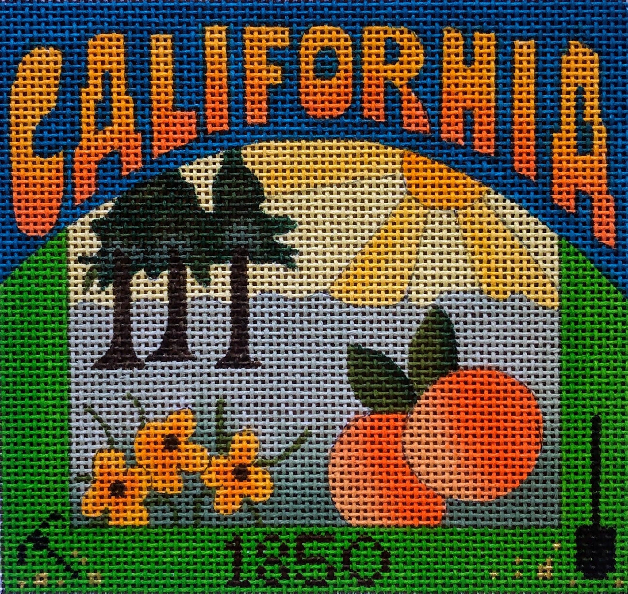 California Postcard - Family Arts Needlework Shop