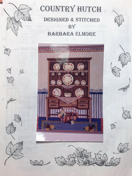 Country Hutch - Includes Stitch Guide and Doll House China - Family Arts Needlework Shop