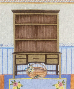 Country Hutch - Includes Stitch Guide and Doll House China - Family Arts Needlework Shop