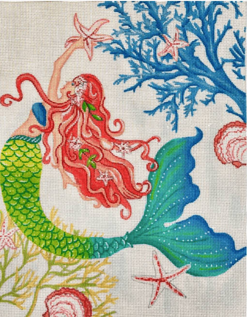 Mermaid with Seastar - Family Arts Needlework Shop