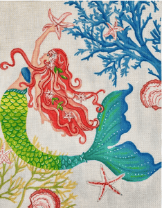 Mermaid with Seastar - Family Arts Needlework Shop