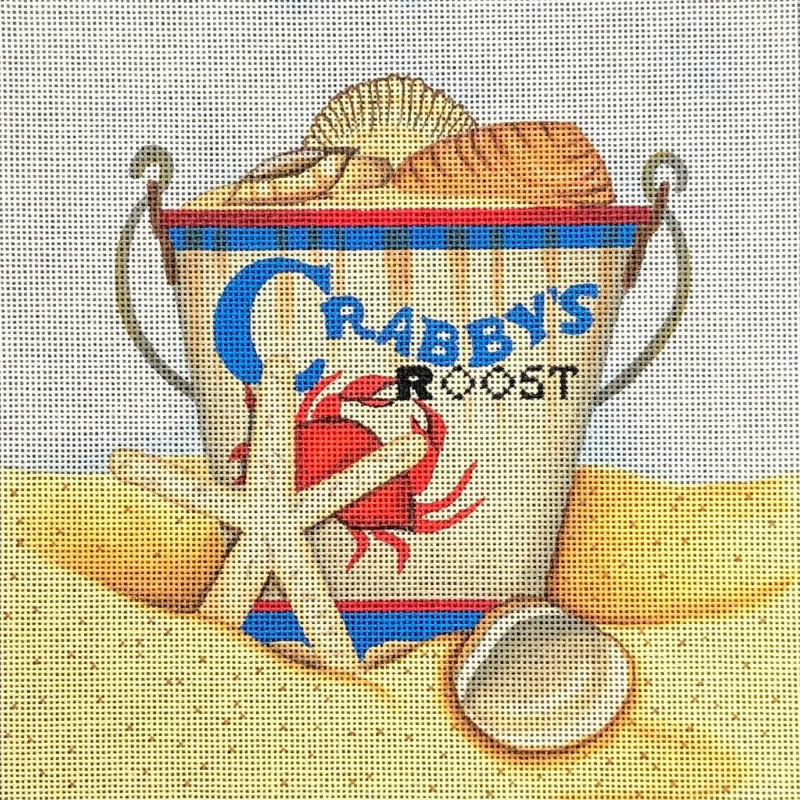 Crabby’s Roost Pail Square - Family Arts Needlework Shop
