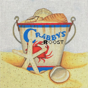 Crabby’s Roost Pail Square - Family Arts Needlework Shop