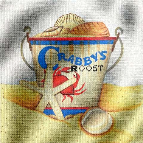 Crabby’s Roost Pail Square - Family Arts Needlework Shop