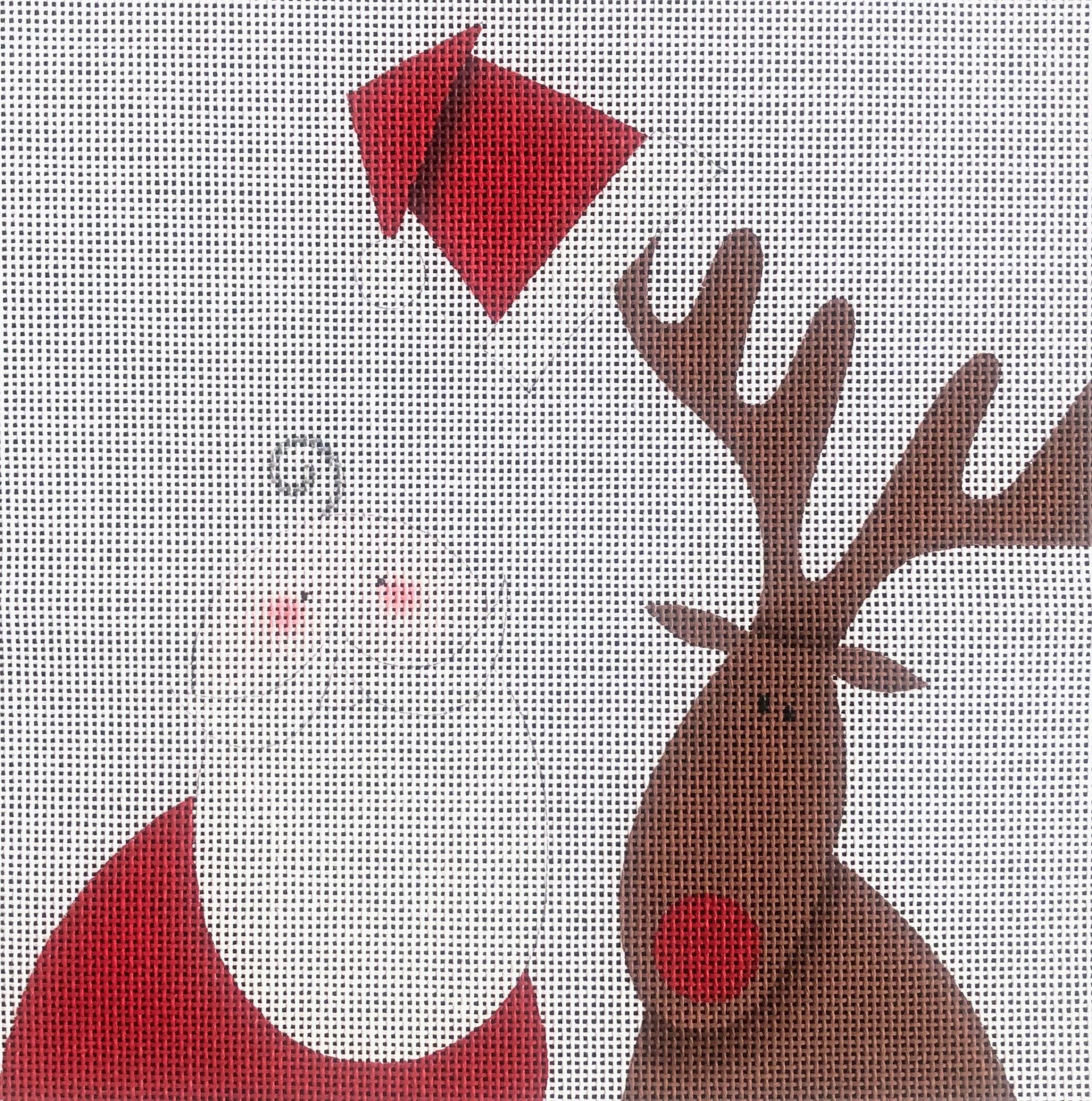 Santa and Rudolph - Family Arts Needlework Shop