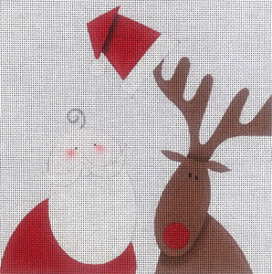 Santa and Rudolph - Family Arts Needlework Shop