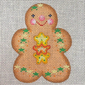 Gingerbread Man Cookie - Stars - Family Arts Needlework Shop