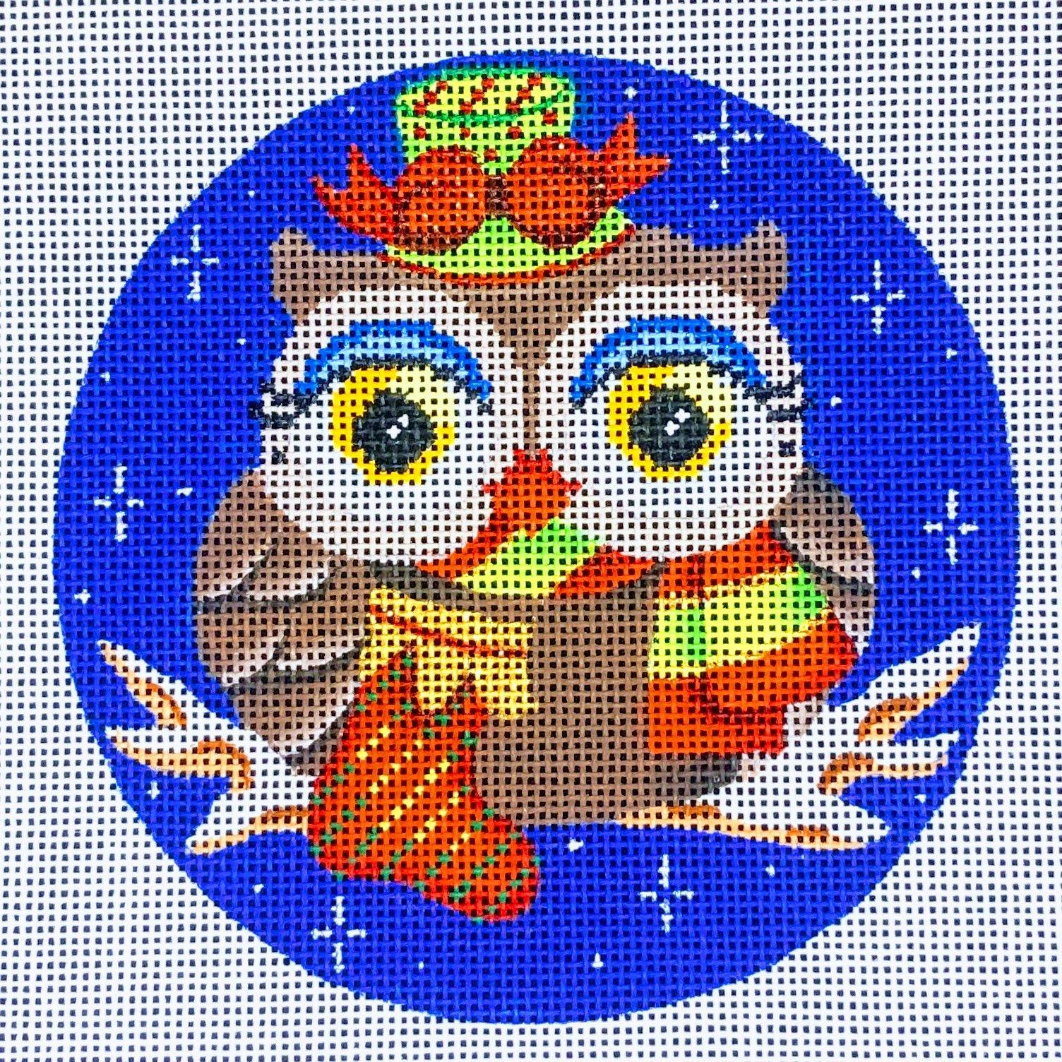 Owl - With Christmas Stocking - Family Arts Needlework Shop
