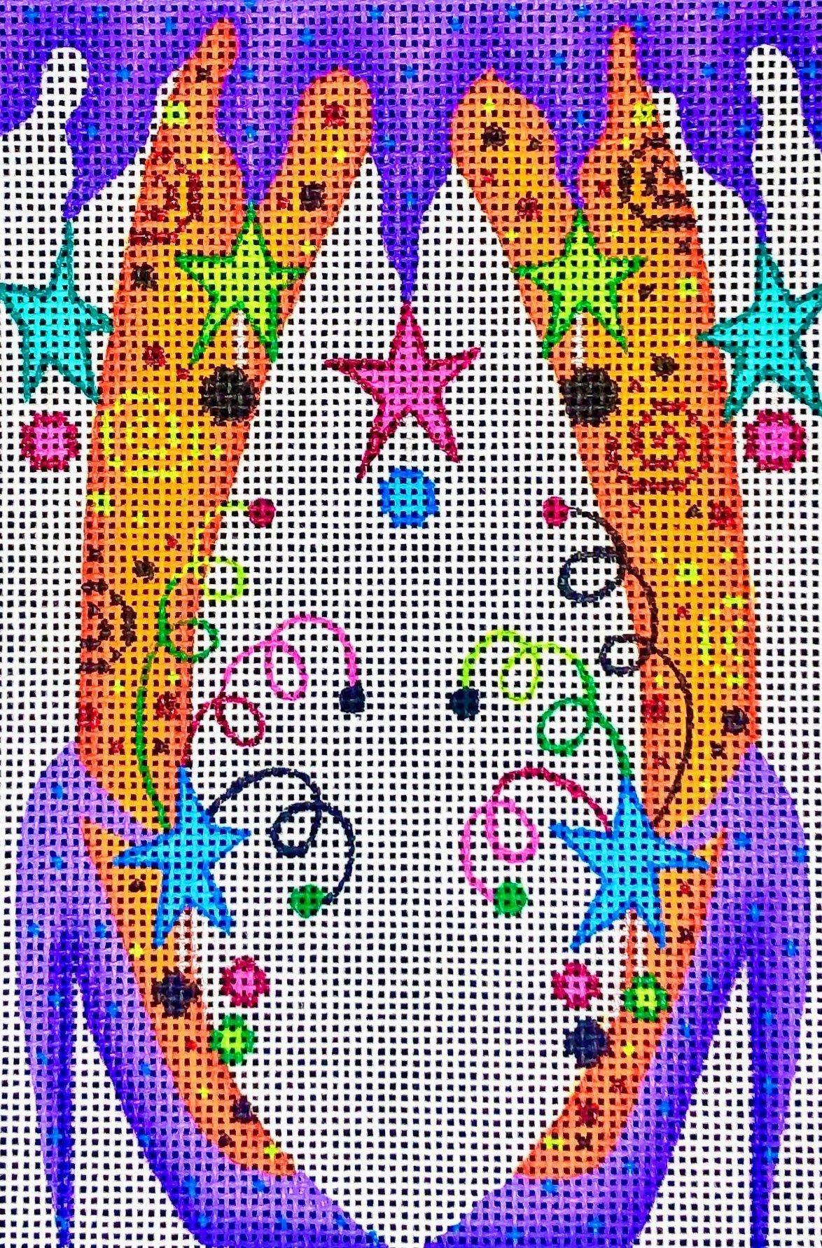 Purple Witch Heels - Family Arts Needlework Shop