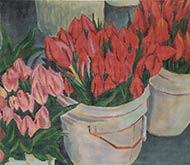 Buckets of Tulips - Family Arts Needlework Shop