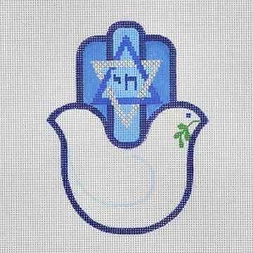 Dove Hamsa - Family Arts Needlework Shop