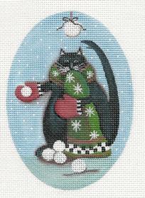 Snowball Cat - Family Arts Needlework Shop