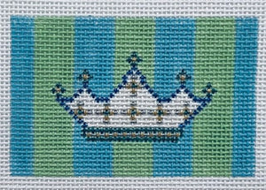 Insert- Crown With Blue and Green Stripes