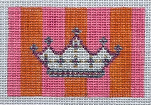 Insert- Crown With Pink and Orange Stripes