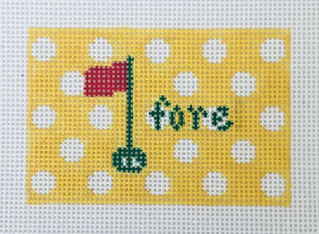 Insert-Golf: Fore, yellow