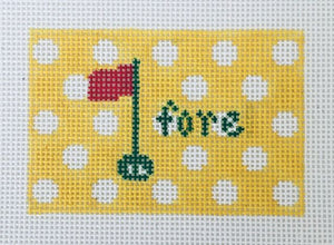 Insert-Golf: Fore, yellow