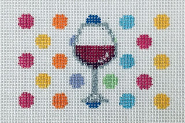 Insert- Red Wine, mulit dots