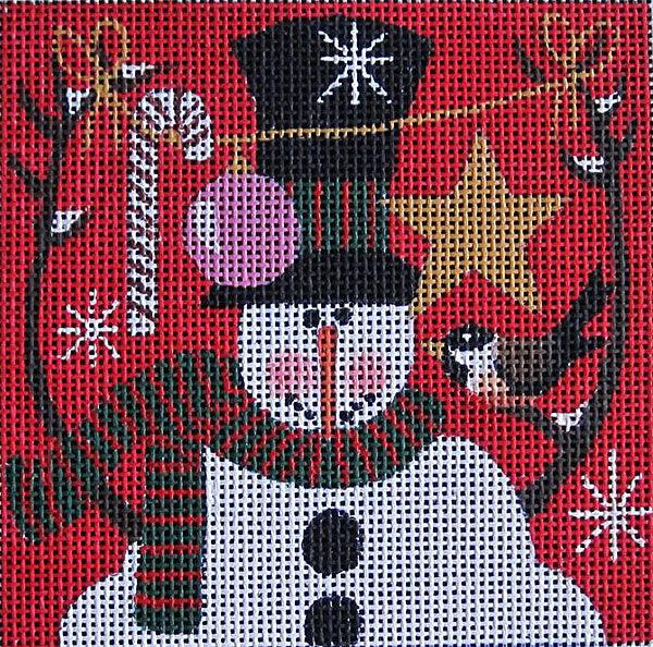 Chickadee Snowman 2 - Family Arts Needlework Shop