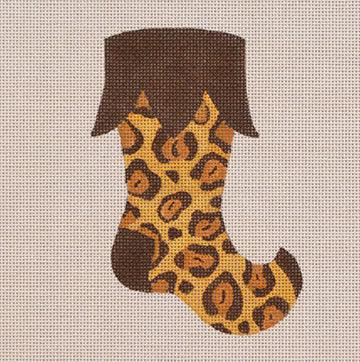 Wild Mini Stocking, Leopard - Family Arts Needlework Shop