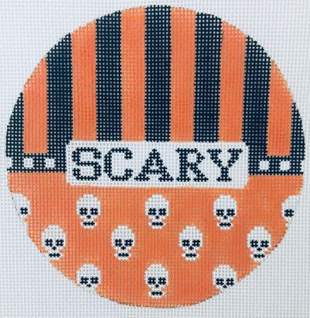 Round Ornament-Scary