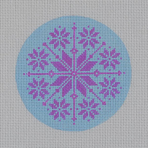 Nordic Snowflake: Blue and Purple