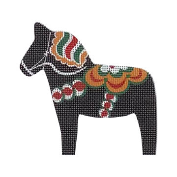 Nordic Dala Horse: Black