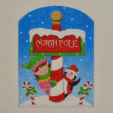 North Pole Sign - Family Arts Needlework Shop