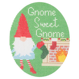 Ornament Oval - Gnome Sweet Gnome