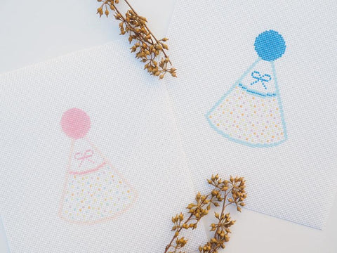 Birthday Hat - Pink - Family Arts Needlework Shop