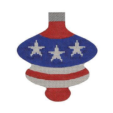 Patriotic Spindle Ornament - Family Arts Needlework Shop