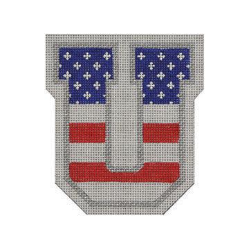 Patriotic "U" - Family Arts Needlework Shop