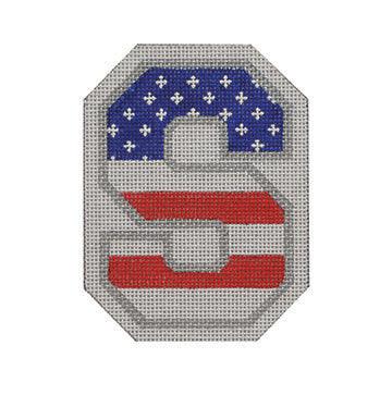 Patriotic "S" - Family Arts Needlework Shop